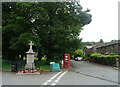 War Memorial and telephone box, Lindal-in-Furness in LA12 0AP