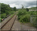 Maesteg Line from Ewenny Road station towards Maesteg station in CF34 9EH