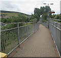 Exit path from Ewenny Road railway station, Maesteg in CF34 9EH