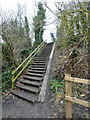 Steps up to Ebury Way in WD19 4JP