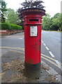 Victorian postbox on Abbey Road, Barrow-in-Furness in LA14 4LG