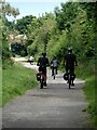 Cyclists on Bowes Railway Path in NE31 2DJ