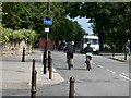 Cyclists on Monkton Lane in NE31 2DJ