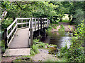 Ford and footbridge by Roydon Manor over the Lymington River in SO41 8PJ
