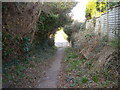 Overgrown Footpath, Bexhill-on-Sea in TN40 2ER