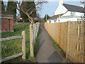 Footpath to Holliers Hill, Bexhill-on-Sea in TN40 2ER