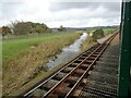 View from a Romney-Dungeness train - Crossing Willop Sewer in TN29 0JU