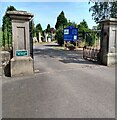 Entrance to Wilton Cemetery in ML8 4LG