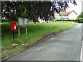 Higham Green Postbox & Village Notice Board in CO7 6JZ