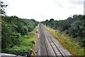 Railway south east from Chearsley Road bridge in HP18 0BU