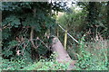 Footbridge over Nethercote Brook on the path to Great Wolford in GL56 9PQ