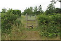 Stile on the footpath through Lemington Lakes in GL56 9NP