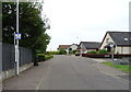 Bus stop on Cynicus Place, Balmullo in KY16 0AR