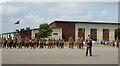 Parachute Regiment march onto Parade Square in CO2 7QE
