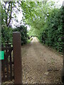 Footpath & entrance of St Edmund King & Martyr Church in CO10 5LF