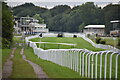 Salisbury Racecourse, looking towards the stands in SP2 8PN