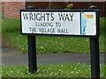 Wrights Way sign in CO6 4PF