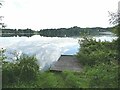 Fishing stage at the northern end of White Mere in SY12 0HU