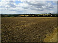 Harrowed field near Badley in Badley