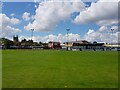 Pershore Town football ground with Abbey  in WR10 3NS