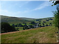 Upland scene above Llanarmon-Dyffryn-Ceiriog in LL20 7LJ