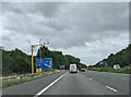 On the M4 heading east approaching junction 12, average speed camera not in use in Berkshire