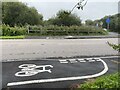 Cycle crossing on A484 in SA16 0JE