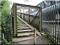Footbridge over the railway in LE14 3RD