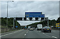 On the M25 clockwise approaching junction 18 in WD3 5DT