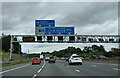 On the M25 clockwise approaching junction 20 in WD4 8RR