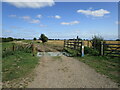 Cattle grid on a byway to Crowland in PE6 7NT