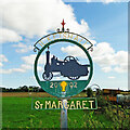 Ilketshall St Margaret second village sign in NR35 1NA