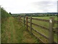 Fenced footpath near Upton in NG23 5TA