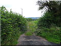 Gated farm track off the A438, Bartestree in HR1 4DE