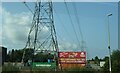 Pylon line over the M80 at Badenheath in G67 4HW