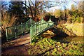 Millennium bridge over the Granta in CB21 6BL