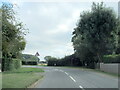 Sharp bend on Abberton Road leaving Bishampton village in WR10 2LY