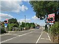 Level crossing at Hamworthy, near Poole in BH15 4DX