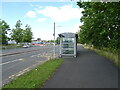 Bus stop and shelter on Hubble Road, Cheltenham in GL51 0JZ