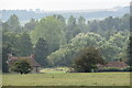 View across fields towards Netton Manor Farm in SP4 6AR
