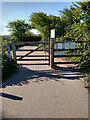 Swing Gate on NCN33 Brean Down Way Path near Uphill in BS23 4TJ