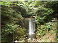 Dam and falls on the Alva Burn in Alva