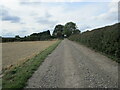 Farm track and footpath to Rufford in NG22 9DE