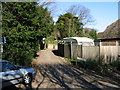 Church Road leading to the church, Northbourne in CT14 0LJ