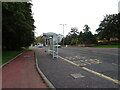 Bus stop and shelter on the A724, Cambuslang in G72 8FH