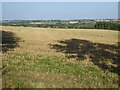 Stubble field and Cherwell valley in OX25 5PX