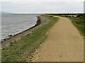 Solent Way along the bank of The Solent, near Lymington in SO41 8AE