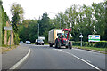Tractor and trailer on A4 Bath Road in SL6 0PR