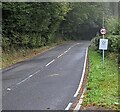 40 sign, Mynydd-bach, Monmouthshire in NP16 6RW