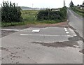 Road from Tintern ends at the B4293, Cobblers Plain, Monmouthshire in NP16 6NR